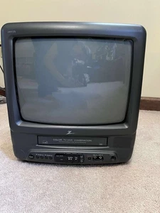 Zenith CRT TV/VCR Combo VHS Player Retro Gaming Television 13" TVBR1342Z Gaming - Picture 1 of 4