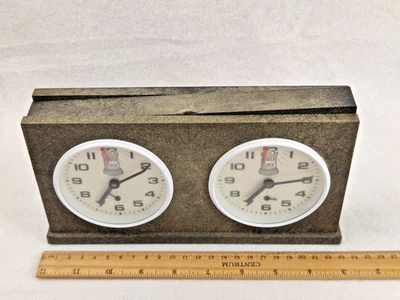 Vintage Mechanical Chess Clock "Tower Clock", 1970's Analog Chess Clock - Image 1 of 4