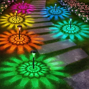Solar Pathway Lights 12 Pack, Outdoor Garden Yard Light 12 Black - Picture 1 of 9