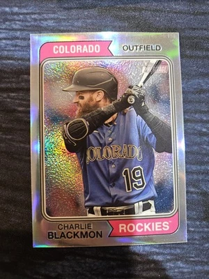 2023 Topps Heritage - Charlie Blackmon #357 Chrome Refractor /574 - Image 1 of 2