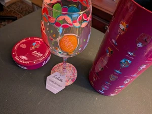 Hand Painted Wine Glass 'Birthday Girl'  15oz Lolita ~NIB~ Great Birthday Gift - Picture 1 of 13