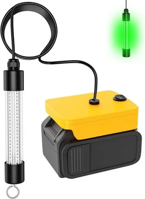 Luz de Pesca Subacuática Compatible para Batería Dewalt 20V,Luz LED Verde para I Foto 1 de 4