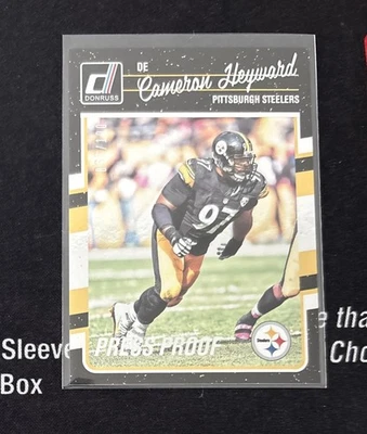 2016 Donruss Cameron Heyward #240 Press Proof Silver /100! Steelers - Image 1 of 2