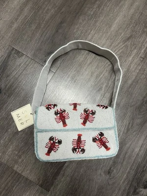 Viral beaded lobster bag new with tags SOL MER TikTok crawdad beaded purse - Image 1 of 4