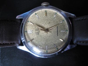 Glashütte Herrenarmbanduhr 60.1 Handaufzug funktioniert gut Lederarmband Kult - Bild 1 von 7