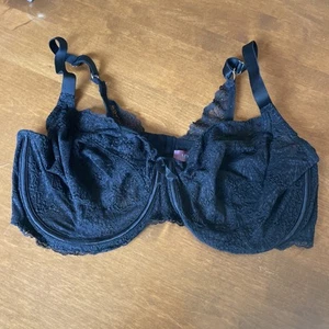 Adored By Adore Me Women's Chelsey Unlined Underwire Bra Lace Black 44 DDD - Picture 1 of 8