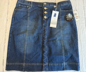 Style & Co Damen Denim Stretch Pull-On Rock Taschen Denim Gr. 12 Neu mit Etikett - Bild 1 von 9