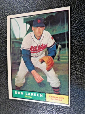 1961 TOPPS 棒球套装,#177 Don Larsen,堪萨斯城田径,VGEX+ — 第 1/4 张图片
