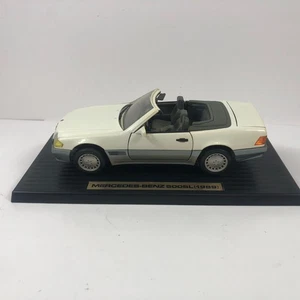 Vintage 1:18 Mercedes-Benz 500SL (1989) Convertible Road Tough Metal WHITE box - Picture 1 of 23