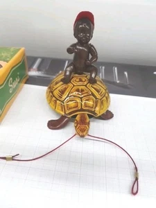 Lehmann Schildkröte Susi 871 mit schwarzem Junge Blechspielzeug mit OVP - Bild 1 von 6