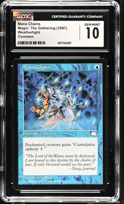MANA CHAINS Weatherlight CGC 10 Gem Mint MTG [Nostalgium] - Image 1 of 2