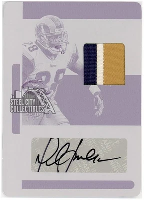 Marshall Faulk 2020 Panini National Treasures Game-Used Patch Auto #MS-MF 1/1 - Image 1 of 2