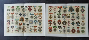 2 lithographic religious sheets German states + non-German states (J25)  - Picture 1 of 1