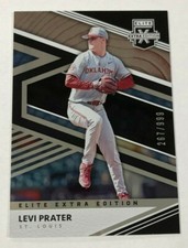 2020 Elite Extra Edition LEVI PRATER RC #267/999 Made Cardinals #93