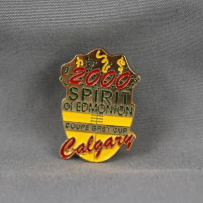Edmonton Eskimos Pin (VTG) - Spirit of Edmonton Grey Cup 2000 - Stamped Pin - Image 1 of 3