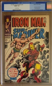 IRON MAN AND SUB MARINER 1 CGC 7.0 (1968) PRE-DATES 1ST SOLO SERIES SILVER AGE🔑 - Picture 1 of 2