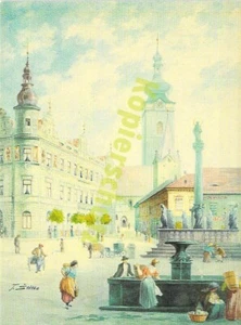 Pisek AK Pisku Künstler Tomas Stetka Repro Litho 2 Ansichtskarte - Bild 1 von 2