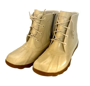Boot Sperry Top-Sider Syren Gulf Rubber Duck Boot Shoe Cream Women's Size 5.5 - Picture 1 of 9