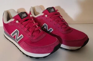New Balance 411 Classics Woman's Athletic Shoe Suede Size 7.5 WL411AAG Pink Wt - Picture 1 of 8