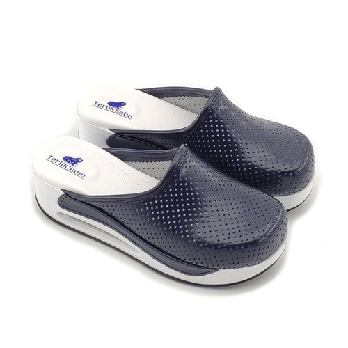 NIKE TERLIK SABO Air ST150 Max in pelle donna zoccoli scarpe zoccoli blu navy WH