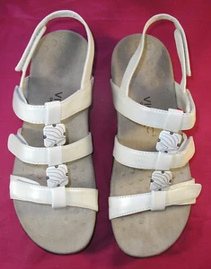 Damen-Sandalen Vionic Orthoheal weiß Schlange offene Zehenpartie Größe 10M – wenig getragen - Bild 1 von 10