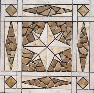21 13/16" Tile Medallion - Daltile's Esta Villa tile series - Picture 1 of 3