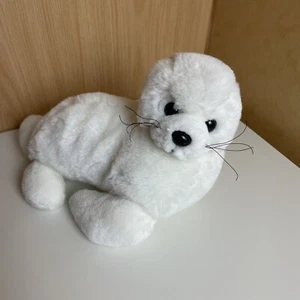 Plüschtiere/Stofftiere Robbe-Seehund weiß ca.25cm - Bild 1 von 8