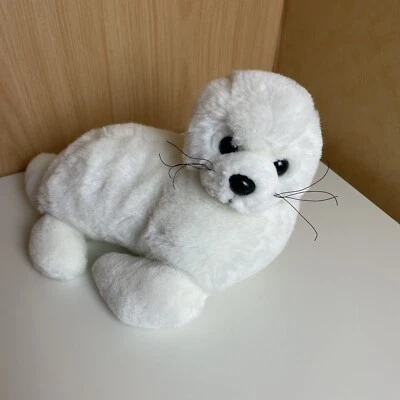 Plüschtiere/Stofftiere Robbe-Seehund weiß ca.25cm - Bild 1 von 4