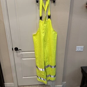 Tingley O44122 Eclipse Arc Flash Rain Overall, Cat 2, Ylw/Green, M - Picture 1 of 14