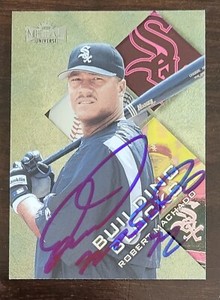 ROBERT MACHADO Signed 1999 Fleer Metal Universe #264 Chicago White Sox Autograph