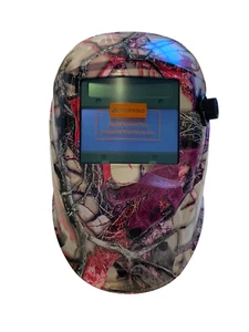 Hydro getaucht kundenspezifischer Schweißhelm AUTO DARK WHAM10 Serie Fox Dame tarnfarben Satin - Bild 1 von 4