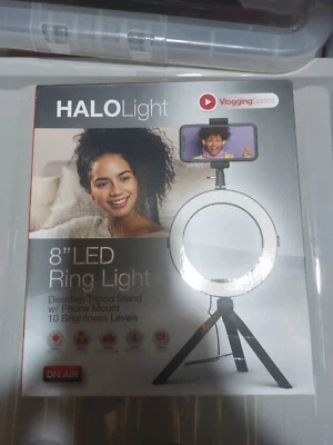 Light 8"LED RING LIGHT VLOGGING SERIES ONAIR. BRAND NEW BOXED Selfie - Image 1 of 4