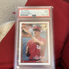 1991 Topps Desert Shield #711 Jose De Leon PSA 9 St. Louis Cardinals AUTHENTIC