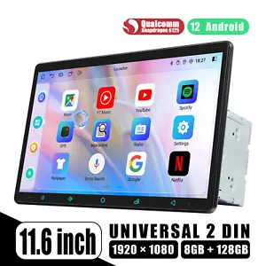 11.6 Zoll 2 DIN Android 12 Autoradio Bluetooth 5G WiFi Multimedia Player 8+128GB - Bild 1 von 14