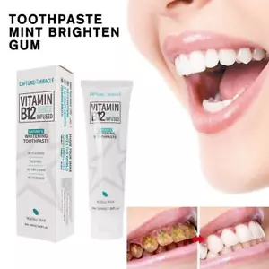 Vitamin B12 Toothpaste Remove Bad Odor Gums Repairing Teeth Whitening 100ml - Bild 1 von 12