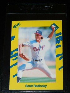 1990 CLASSIC UPDATE YELLOW SCOTT RADINSKY ROOKIE CARD #T5