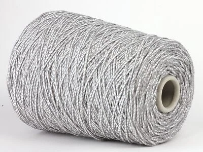 34,50 €/kg Konengarn * Effekt Bändchen * 70% Baumwolle * Cage * Grigio * Nm 2,3 - Bild 1 von 4