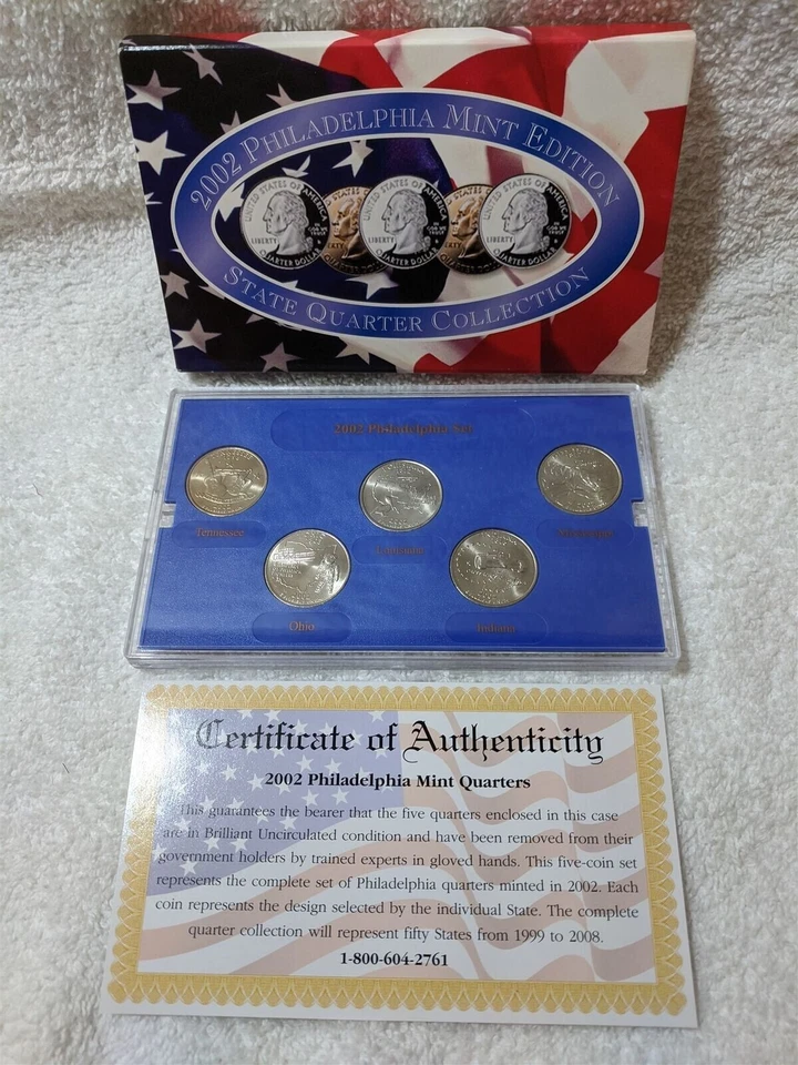 2002 Philadelphia Mint Edition State Quarter Collection Brilliant Uncirculated - Image 1 of 1
