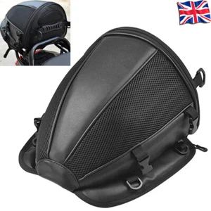 Motorcycle Tail Bag Waterproof Luggage Bag Seat Bag Motorbike Saddle Bag Black - Picture 1 of 13