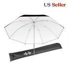 Studio Reflective Umbrella 34" Black solid White fabric Stainless steel frame