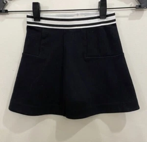 Crewcuts girls navy blue skirt with navy/white elastic stripe - Picture 1 of 4