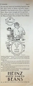 1928 Heinz Over-Baked Beans Vintage Print Ad Over-Baked 57 Flavor Pittsburgh PA - Picture 1 of 1