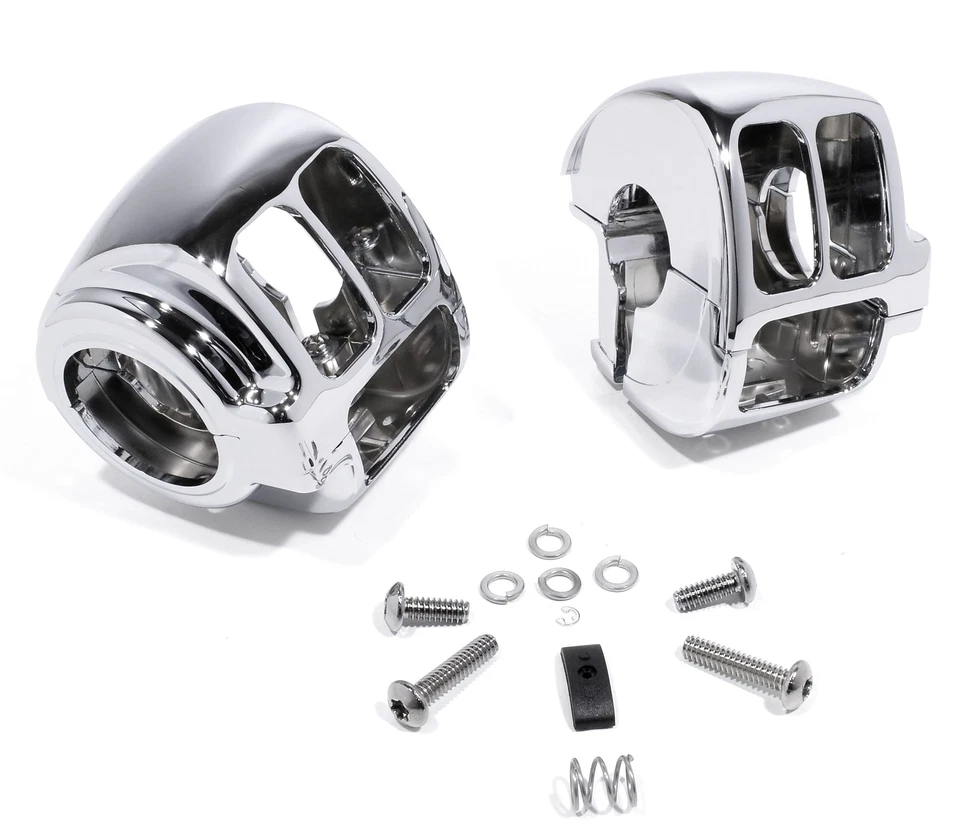 Schaltergehäuse Chrom für Harley Davidson ab 2011- Softail Dyna Sportster  - Bild 1 von 1