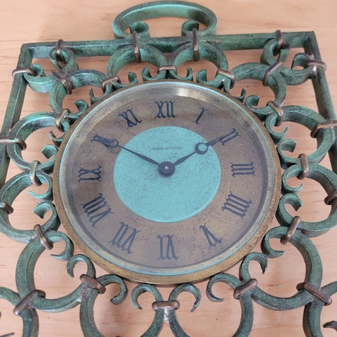 Jaeger Lecoultre and G. Poillerat Wrought Iron Clock - Circa 1950 - SN X296 Cover