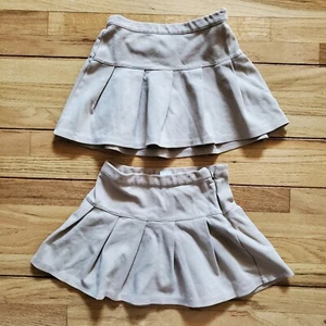 2 Gap Kids Beige Uniform Pleated Skirt Size S (6-7) - Picture 1 of 3