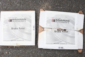PAIR: BMW E30 Disc Brake Rotor Pair 34111160915 Bavarian Autosport - Picture 1 of 4