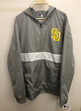 MLB San Diego Padres 1/2 Zip Pullover Men’s Windbreaker Jacket W/Hood Size M