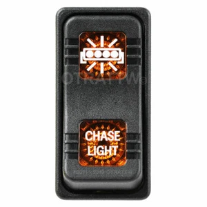 OTRATTW Carling Tech Contura X Rocker Switch, Polaris, CHASE LIGHT, AMBER LENS - Imagen 1 de 4