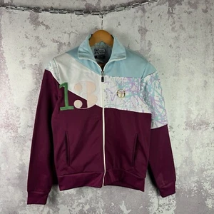 Vintage 80s Sergio Tacchini Retro Zip Hoodie Olympic Style Rare Y2K Size M - Picture 1 of 8