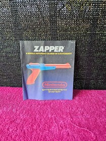 Zapper Gun Instruction Manual Booklet for Original Nintendo NES - OEM Official
